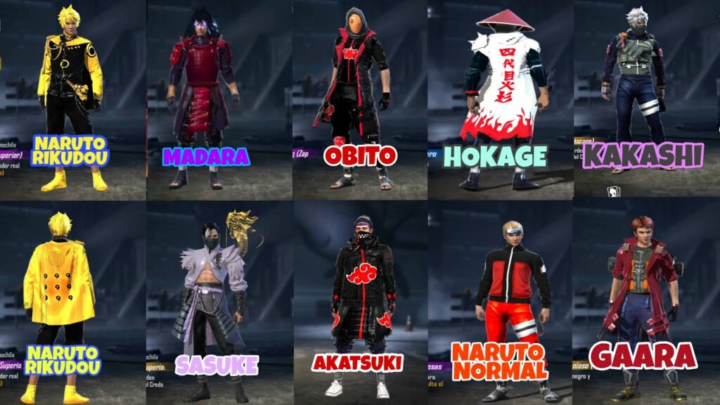 lᐈ Texturas de Naruto para Free Fire 2023 PROJAKER