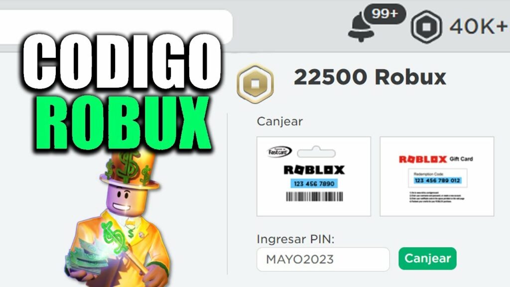 Códigos de Roblox que dan Robux Gratis 2024 PROJAKER