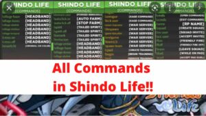 Comandos shindo life Roblox