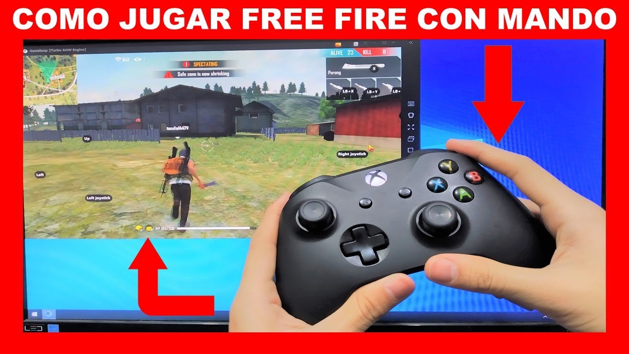 Como jugar Free Fire con control de xbox one