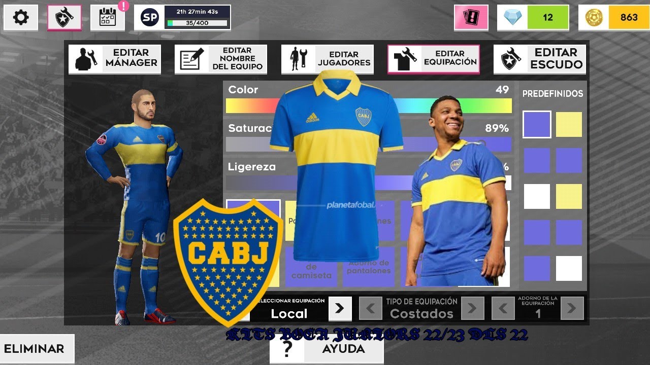 Kits del Boca Juniors para dream league soccer