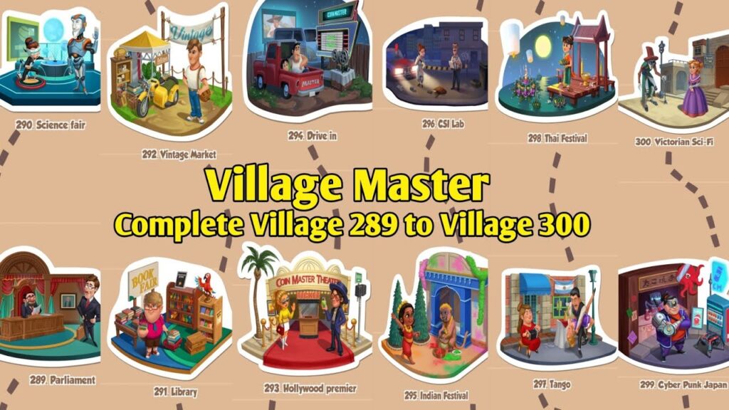 Cuanto valen todas las aldeas de Coin Master
