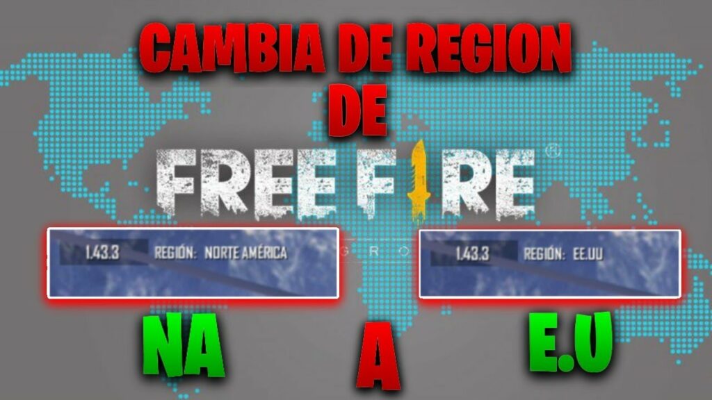 Qué países son región Norte en Free Fire